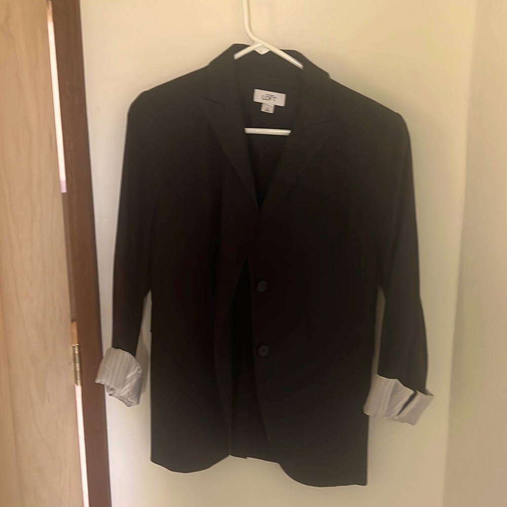 Loft Black boyfriend blazer